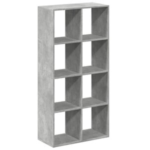 vidaXL Room Divider Bookcase Concrete Grey 69.5x29x137.5 cm Engineered Wood