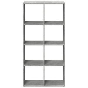 vidaXL Room Divider Bookcase Concrete Grey 69.5x29x137.5 cm Engineered Wood