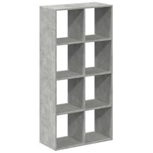 vidaXL Room Divider Bookcase Concrete Grey 69.5x29x137.5 cm Engineered Wood