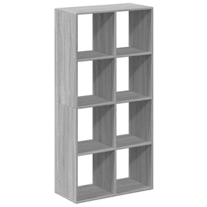 vidaXL Room Divider Bookcase Grey Sonoma 69.5x29x137.5 cm Engineered Wood