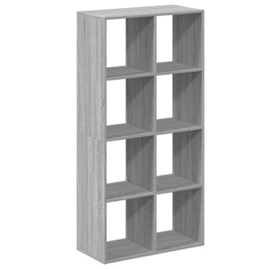 vidaXL Room Divider Bookcase Grey Sonoma 69.5x29x137.5 cm Engineered Wood