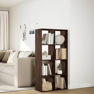 vidaXL Room Divider Bookcase Brown Oak 69.5x29x137.5 cm Engineered Wood