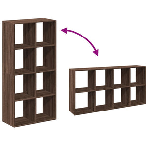 vidaXL Room Divider Bookcase Brown Oak 69.5x29x137.5 cm Engineered Wood