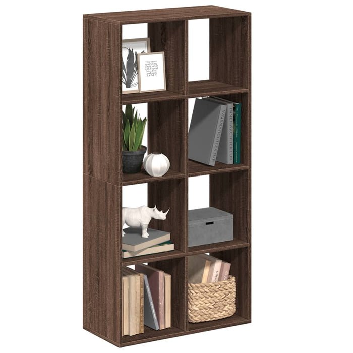 vidaXL Room Divider Bookcase Brown Oak 69.5x29x137.5 cm Engineered Wood