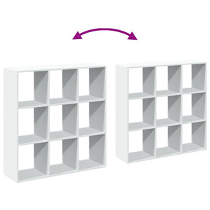 vidaXL Room Divider Bookcase White 102x29x103.5 cm Engineered Wood