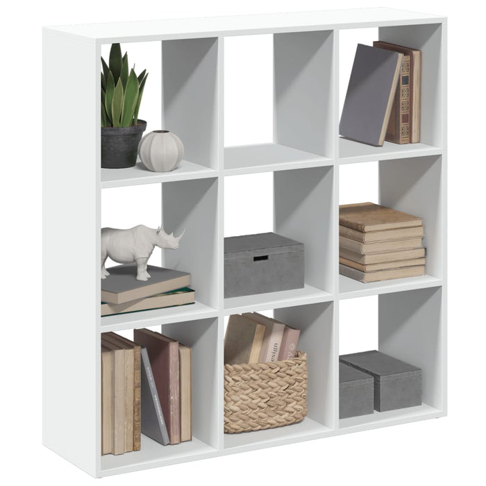 vidaXL Room Divider Bookcase White 102x29x103.5 cm Engineered Wood