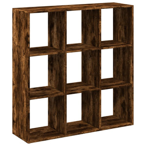 vidaXL Room Divider Bookcase Smoked Oak 102x29x103.5 cm Engineered Wood