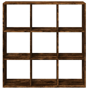 vidaXL Room Divider Bookcase Smoked Oak 102x29x103.5 cm Engineered Wood