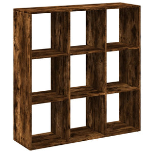 vidaXL Room Divider Bookcase Smoked Oak 102x29x103.5 cm Engineered Wood