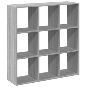 vidaXL Room Divider Bookcase Grey Sonoma 102x29x103.5 cm Engineered Wood