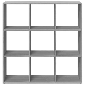 vidaXL Room Divider Bookcase Grey Sonoma 102x29x103.5 cm Engineered Wood