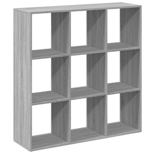 vidaXL Room Divider Bookcase Grey Sonoma 102x29x103.5 cm Engineered Wood