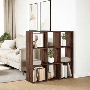 vidaXL Room Divider Bookcase Brown Oak 102x29x103.5 cm Engineered Wood