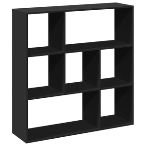 vidaXL Room Divider Bookcase Black 102x29x103.5 cm Engineered Wood