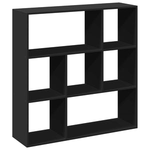 vidaXL Room Divider Bookcase Black 102x29x103.5 cm Engineered Wood