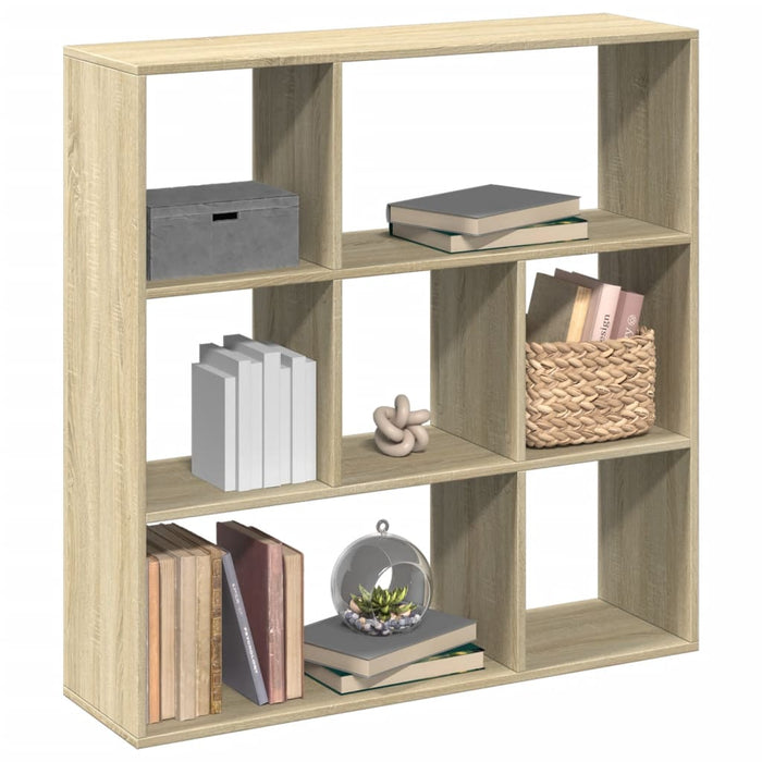 vidaXL Room Divider Bookcase Sonoma Oak 102x29x103.5 cm Engineered Wood