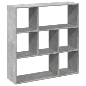 vidaXL Room Divider Bookcase Concrete Grey 102x29x103.5 cm Engineered Wood