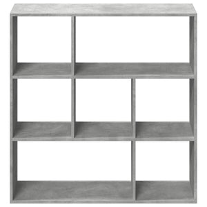 vidaXL Room Divider Bookcase Concrete Grey 102x29x103.5 cm Engineered Wood