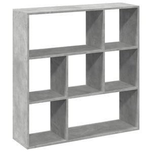 vidaXL Room Divider Bookcase Concrete Grey 102x29x103.5 cm Engineered Wood