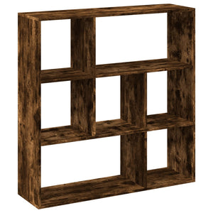 vidaXL Room Divider Bookcase Smoked Oak 102x29x103.5 cm Engineered Wood