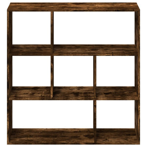 vidaXL Room Divider Bookcase Smoked Oak 102x29x103.5 cm Engineered Wood