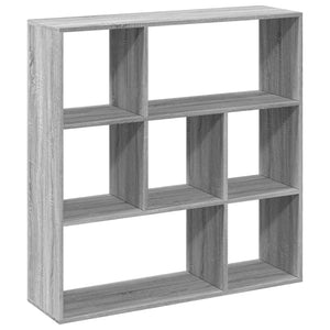 vidaXL Room Divider Bookcase Grey Sonoma 102x29x103.5 cm Engineered Wood