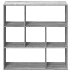 vidaXL Room Divider Bookcase Grey Sonoma 102x29x103.5 cm Engineered Wood