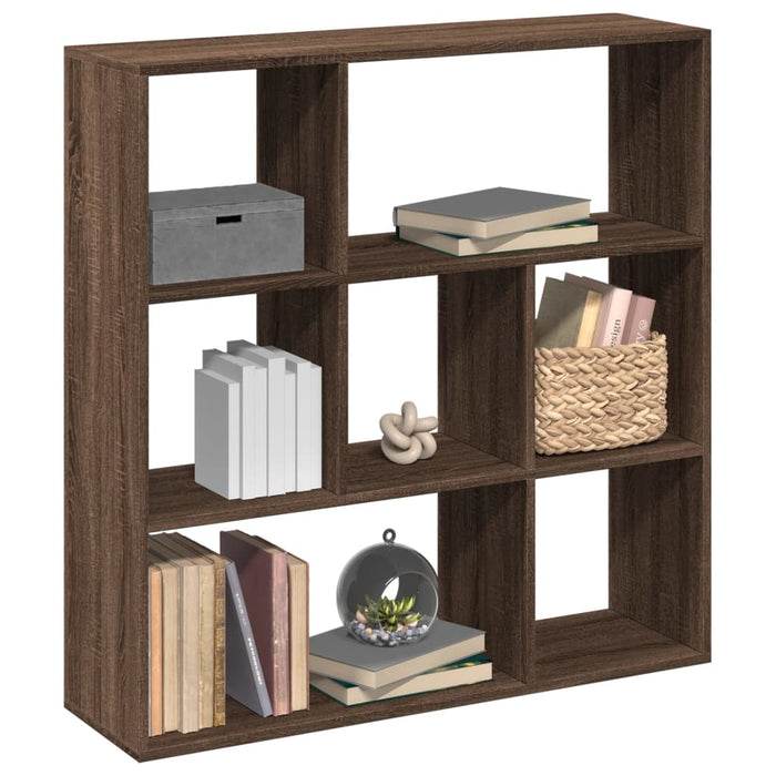 vidaXL Room Divider Bookcase Brown Oak 102x29x103.5 cm Engineered Wood