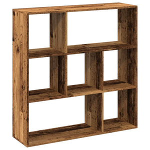 vidaXL Room Divider Bookcase Old Wood 102x29x103.5 cm Engineered Wood