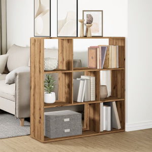 vidaXL Room Divider Bookcase Artisan Oak 102x29x103.5 cm Engineered Wood