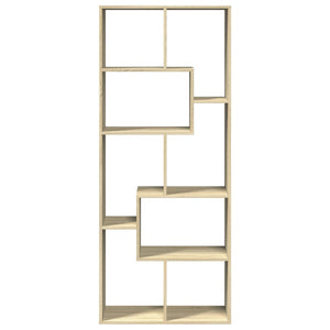 vidaXL Room Divider Bookcase Sonoma Oak 67x25x161.5 cm Engineered Wood