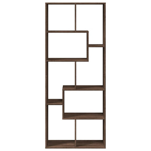 vidaXL Room Divider Bookcase Brown Oak 67x25x161.5 cm Engineered Wood