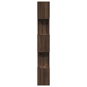 vidaXL Room Divider Bookcase 5-Tier Brown Oak 70x24x161 cm Engineered Wood