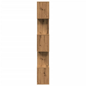 vidaXL Room Divider Bookcase 5-Tier Artisan Oak 70x24x161 cm Engineered Wood