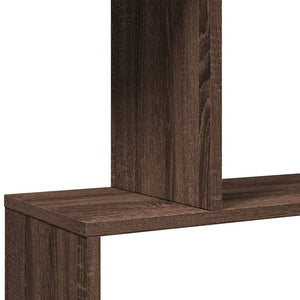 vidaXL Room Divider Bookcase 4-Tier Brown Oak 70x24x129 cm Engineered Wood