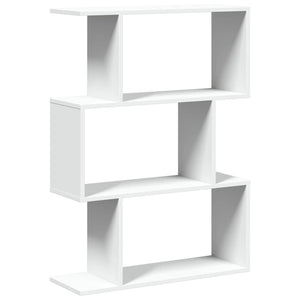 vidaXL Room Divider Bookcase 3-Tier White 70x24x97 cm Engineered Wood