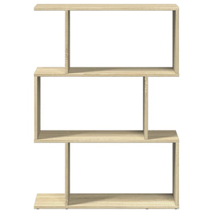 vidaXL Room Divider Bookcase 3-Tier Sonoma Oak 70x24x97 cm Engineered Wood