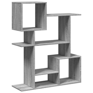 vidaXL Room Divider Bookcase Grey Sonoma 92x29x112 cm Engineered Wood