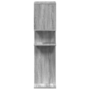 vidaXL Room Divider Bookcase Grey Sonoma 92x29x112 cm Engineered Wood