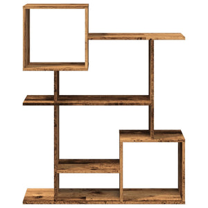 vidaXL Room Divider Bookcase Old Wood 92x29x112 cm Engineered Wood