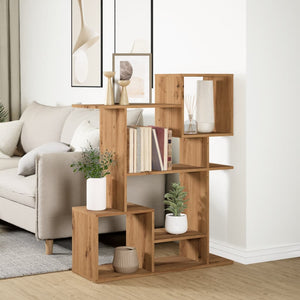 vidaXL Room Divider Bookcase Artisan Oak 92x29x112 cm Engineered Wood