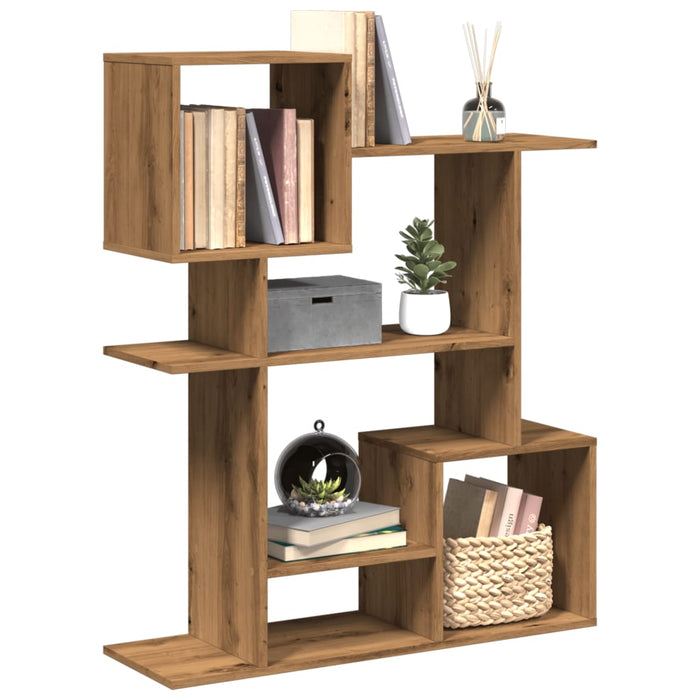 vidaXL Room Divider Bookcase Artisan Oak 92x29x112 cm Engineered Wood