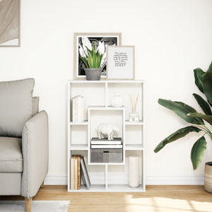 vidaXL Bookcase White 63x20x90 cm Engineered Wood