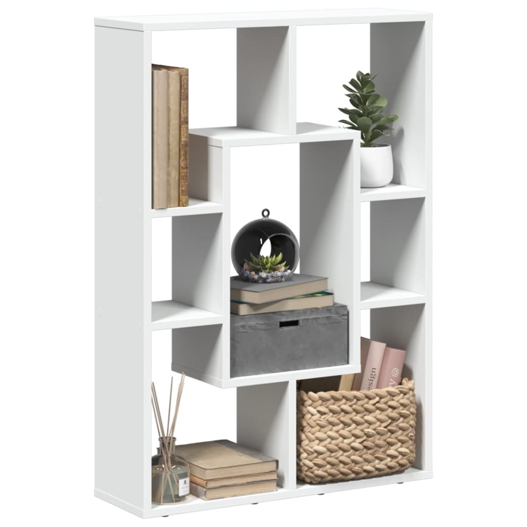 vidaXL Bookcase White 63x20x90 cm Engineered Wood