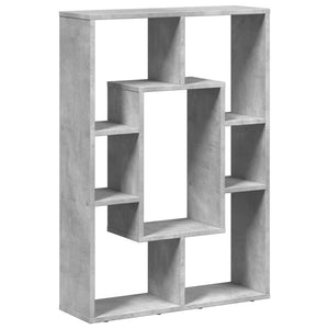 vidaXL Bookcase Concrete Grey 63x20x90 cm Engineered Wood