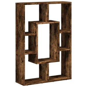 vidaXL Bookcase Smoked Oak 63x20x90 cm Engineered Wood