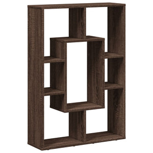 vidaXL Bookcase Brown Oak 63x20x90 cm Engineered Wood