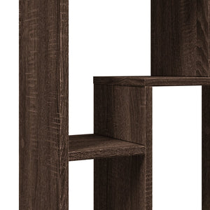 vidaXL Bookcase Brown Oak 63x20x90 cm Engineered Wood