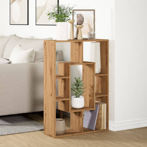 vidaXL Bookcase Artisian Oak 63x20x90 cm Engineered Wood