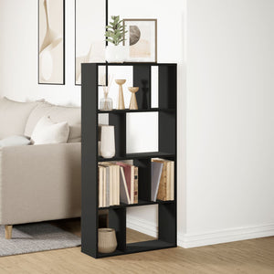 vidaXL Bookcase Black 60x20x120 cm Engineered Wood